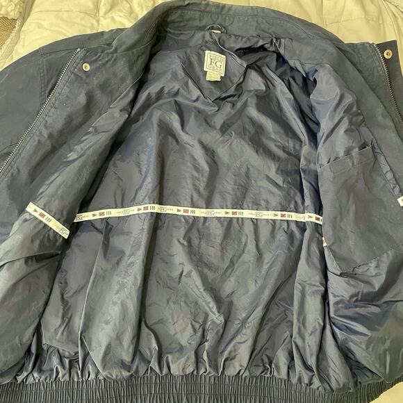 Field Gear FG Jacket Mens Large Blue Vintage 90s Bomber Varsity YKK Zipper - Picture 6 of 11